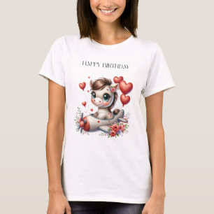 Pony Pilot Geburtstag T-Shirt