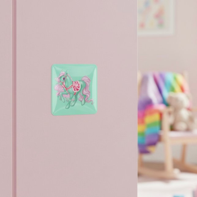 Pony Quadratischer Aufkleber (Von Creator hochgeladen)