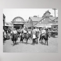 Pony Riders at Coney Island, 1904. Vintages Foto