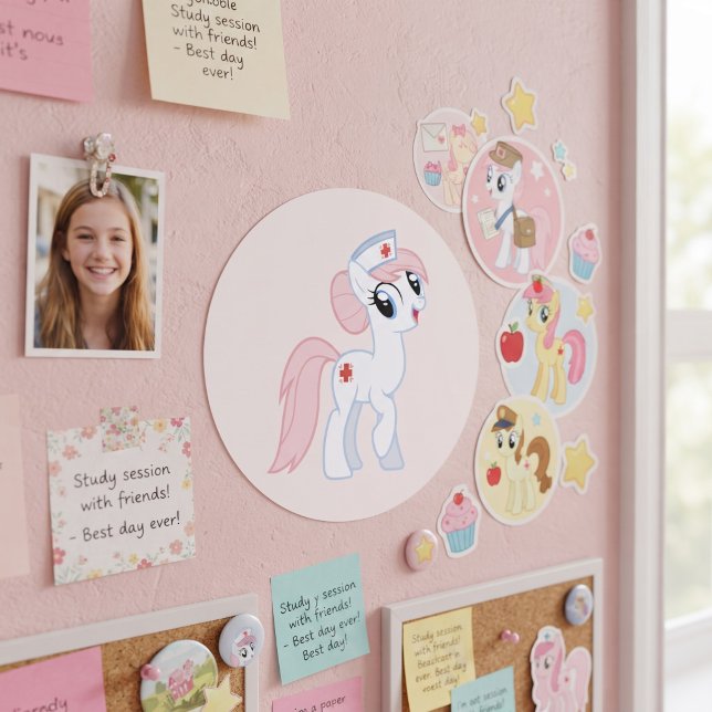 Pony Runder Aufkleber (Von Creator hochgeladen)