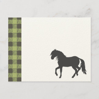 Pony Silhouette Geburtstagspartei Einladung