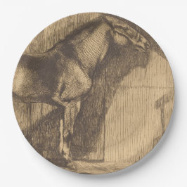 Pony-Sketch (von Paul-Albert Besnard) Pappteller