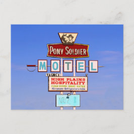 Pony Soldier Motel Sign, Tucumcari, N.M. Postkarte