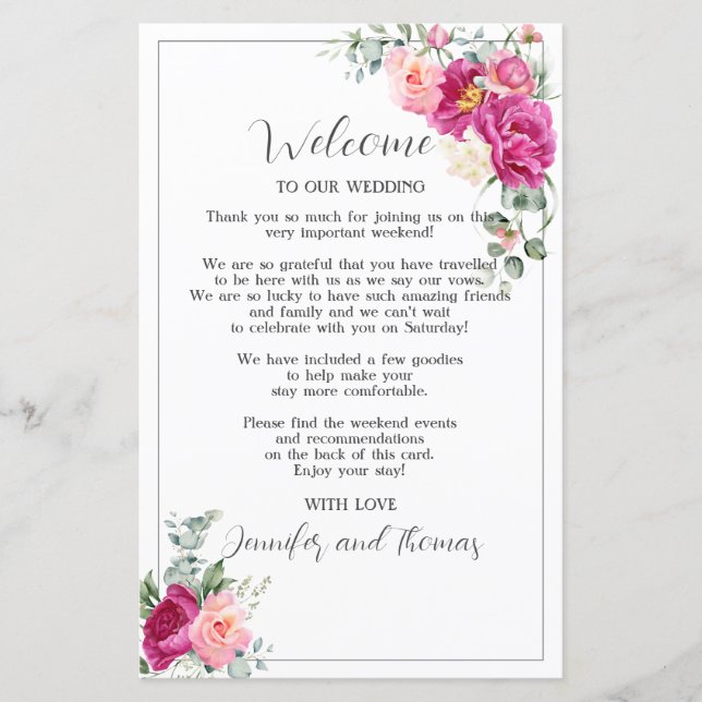 Pony und Rose Eukalyptus Greenery (Vorderseite)