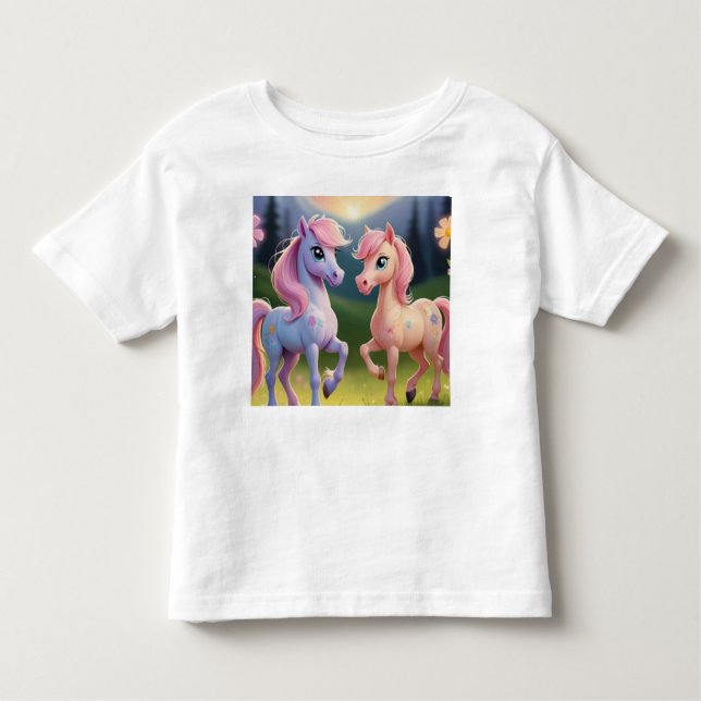 Ponyfreunde Kleinkind T-shirt (Vorderseite)