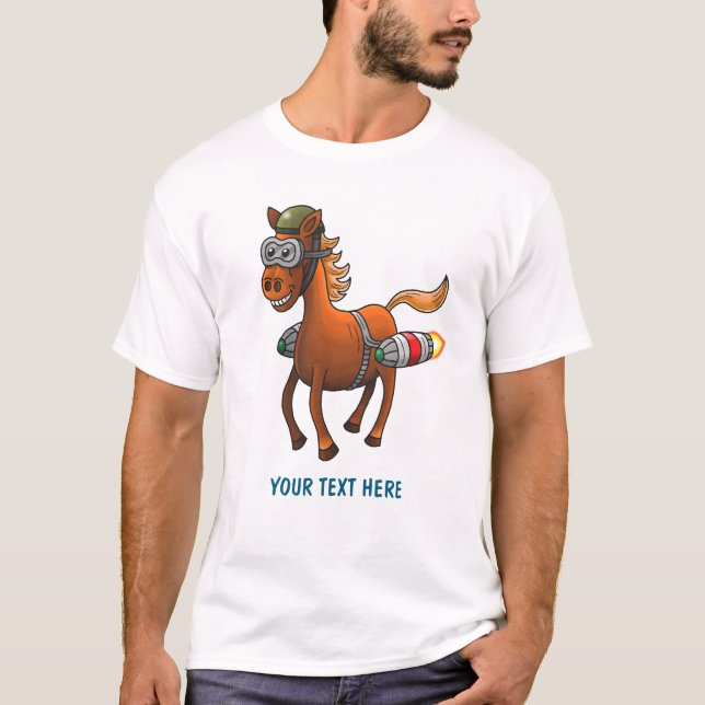 Ponys Raketenritt T-Shirt (Vorderseite)