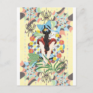 Ponyschwanz und Katzenohren Postkarte