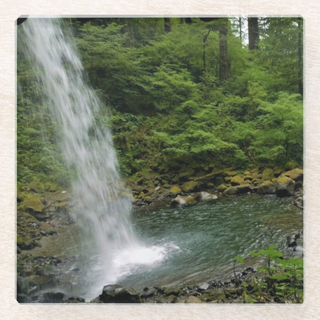 Ponytail Falls, Oregon Glasuntersetzer (Vorderseite)