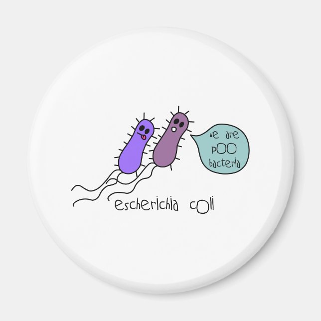 Poo Bacteria Magnet (Vorne)