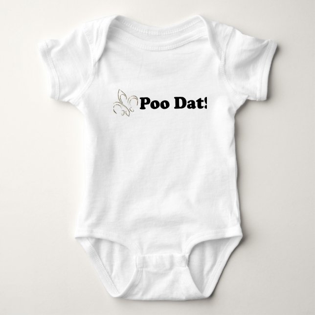 Poo Dat das Dat Baby Strampler (Vorderseite)