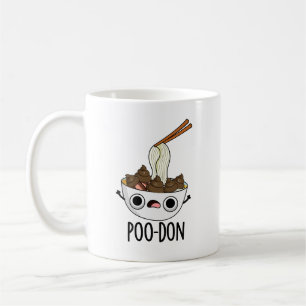Poo-don Lustiger Udon-Wortwitz Kaffeetasse