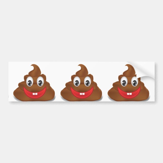 poo emojis autoaufkleber (Vorne)