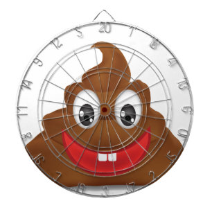 poo emojis dartscheibe