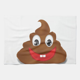 poo emojis geschirrtuch