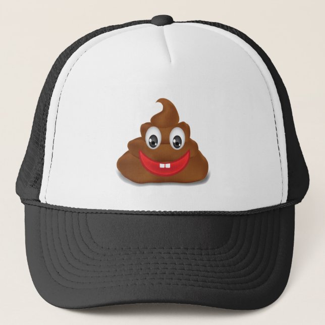 poo emojis truckerkappe (Vorderseite)