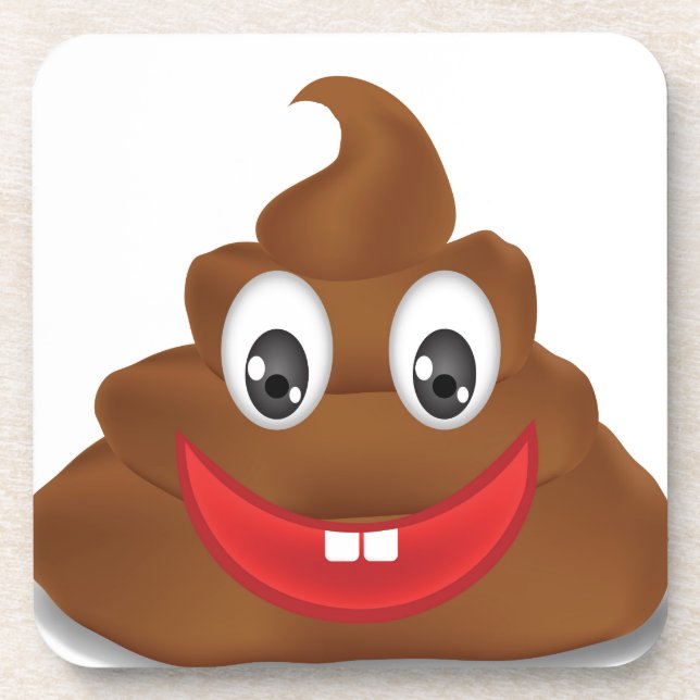 poo emojis untersetzer (Vorderseite)