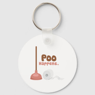 Poo Happens Schlüsselanhänger