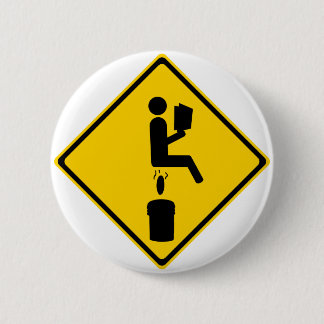 Poo im Eimer Button