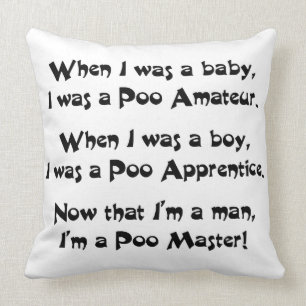 Poo Master Kissen