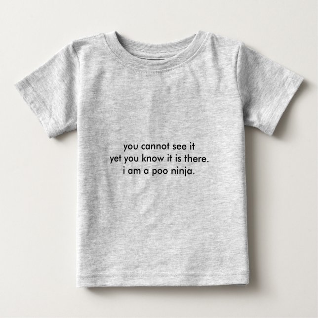 Poo Ninja Baby T-shirt (Vorderseite)