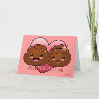 Poo of a Kind Valentine's Day Card Feiertagskarte