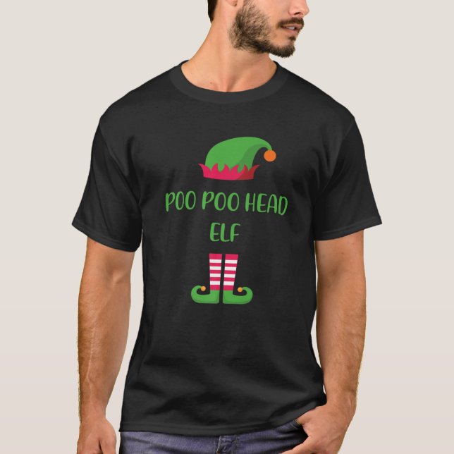 Poo Poo Head Elf Weihnachtsfamilie Matching Group  T-Shirt (Vorderseite)