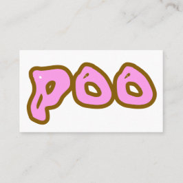 Poo/shill Business Card Visitenkarte