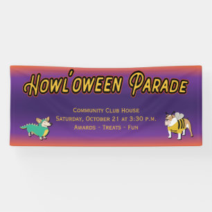 Pooch Halloween-Kostümparade für Hunde Banner