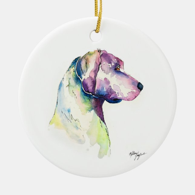Pooch Keramik Ornament (Vorne)