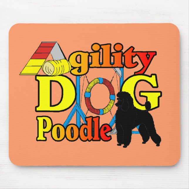 Poodle Agility Geschenke Mousepad (Vorne)