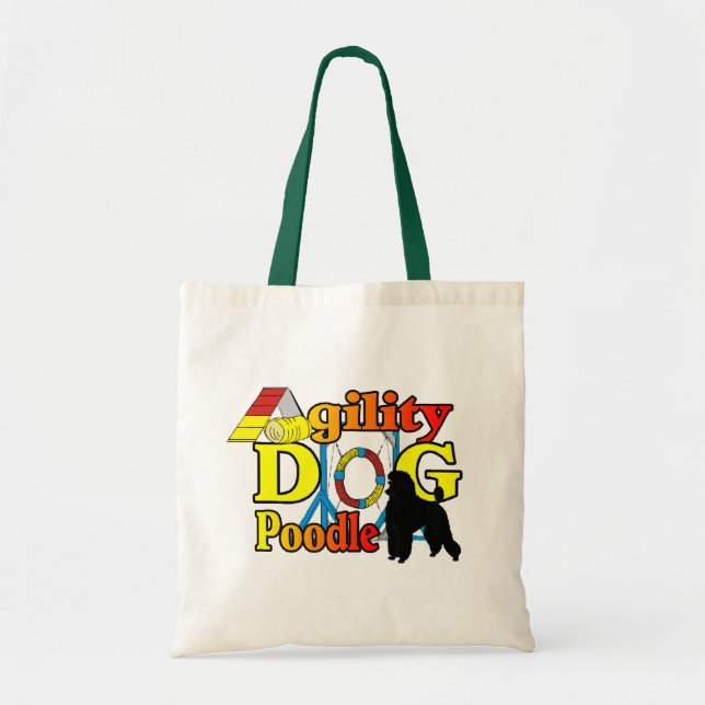 Poodle Agility Geschenke Tragetasche (Vorne)