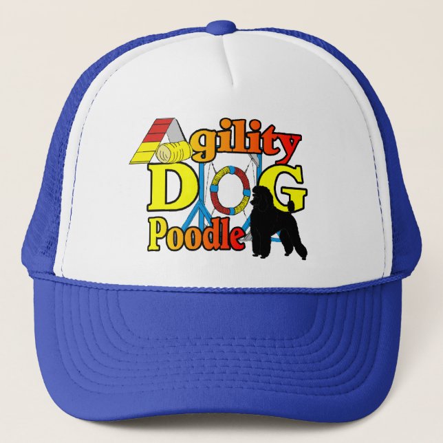 Poodle Agility Geschenke Truckerkappe (Vorderseite)
