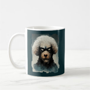 Poodle als Superhelden verkleidet Kaffeetasse