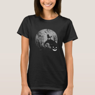 Poodle and Moon Halloween Costume Hunde Zitate T-Shirt