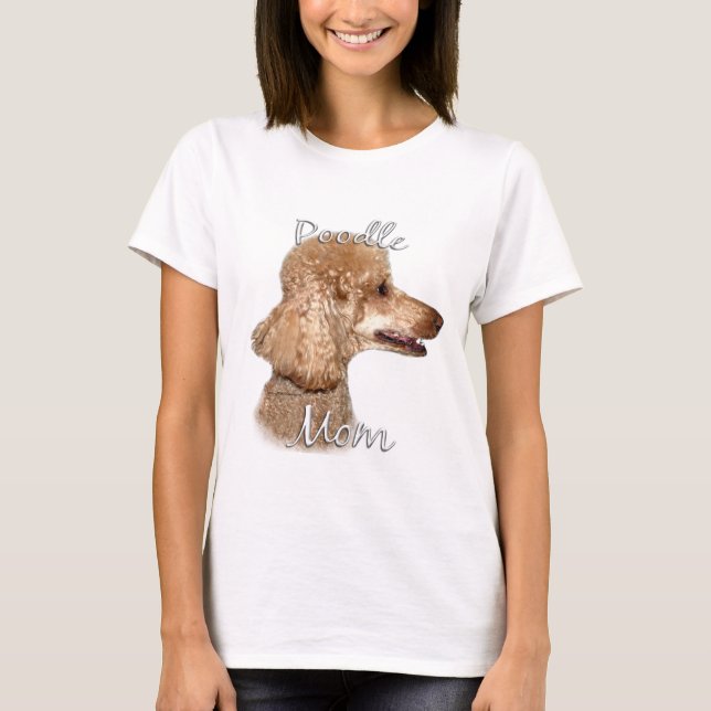 Poodle (Aprikose) Mama 2 T-Shirt (Vorderseite)