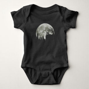 Poodle auf Mountain Halloween Geschenk für Poodle  Baby Strampler