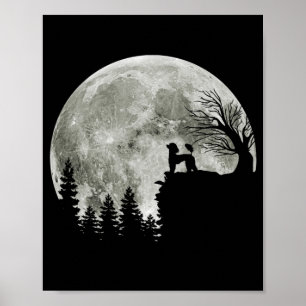 Poodle auf Mountain Halloween Geschenk für Poodle  Poster