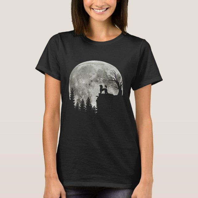 Poodle auf Mountain Halloween Geschenk für Poodle  T-Shirt (Vorderseite)