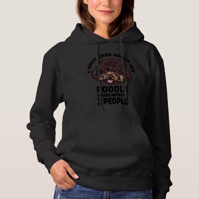 Poodle Aufkleber, die mir nur wichtig sind für mei Hoodie (Vorderseite)
