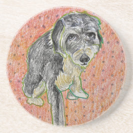 Poodle Aussie Sandstone Untersetzer