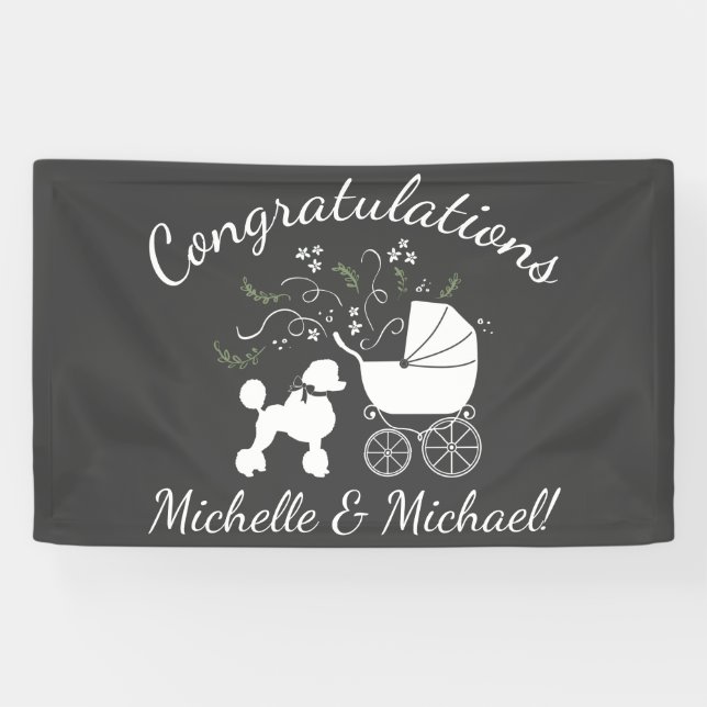 Poodle Baby Shoppy Puppy Banner (Horizontal)