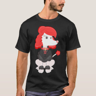 Poodle Black Widow von Centtaro T-Shirt