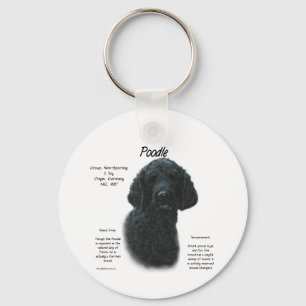 Poodle (blk) History Design Schlüsselanhänger