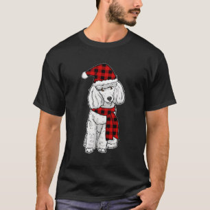 Poodle Buffalo Kariert Poodles Dog Lover Christmas T-Shirt