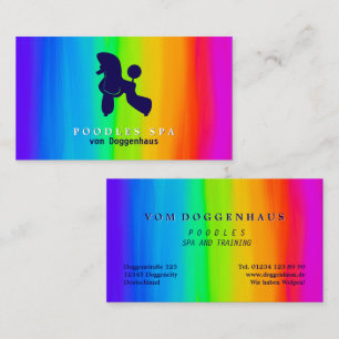 Poodle Business Card Visitenkarte