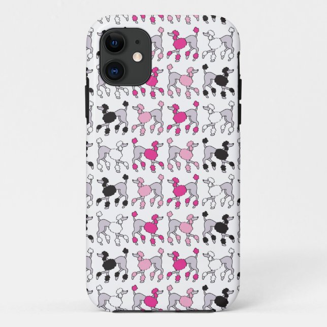 POODLE CHAOS Pink Case-Mate iPhone Hülle (Rückseite)