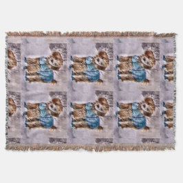 Poodle Christmas Art Decke