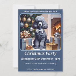 Poodle Christmas Einladung