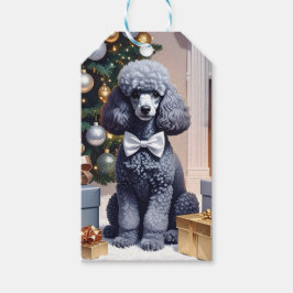 Poodle Christmas Geschenkanhänger