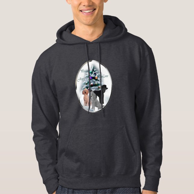 Poodle Christmas Geschenke Hoodie (Vorderseite)